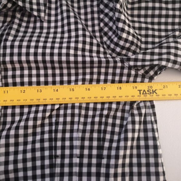 Christopher & Banks Ladies Size Large Black & White Checkered Lightweight Jacket - Picture 7 of 9